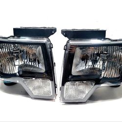 HEADLIGHTS FIT FOR 09-14 FORD F150 