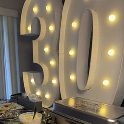 4 Foot Marquee Numbers (30) Thirty 