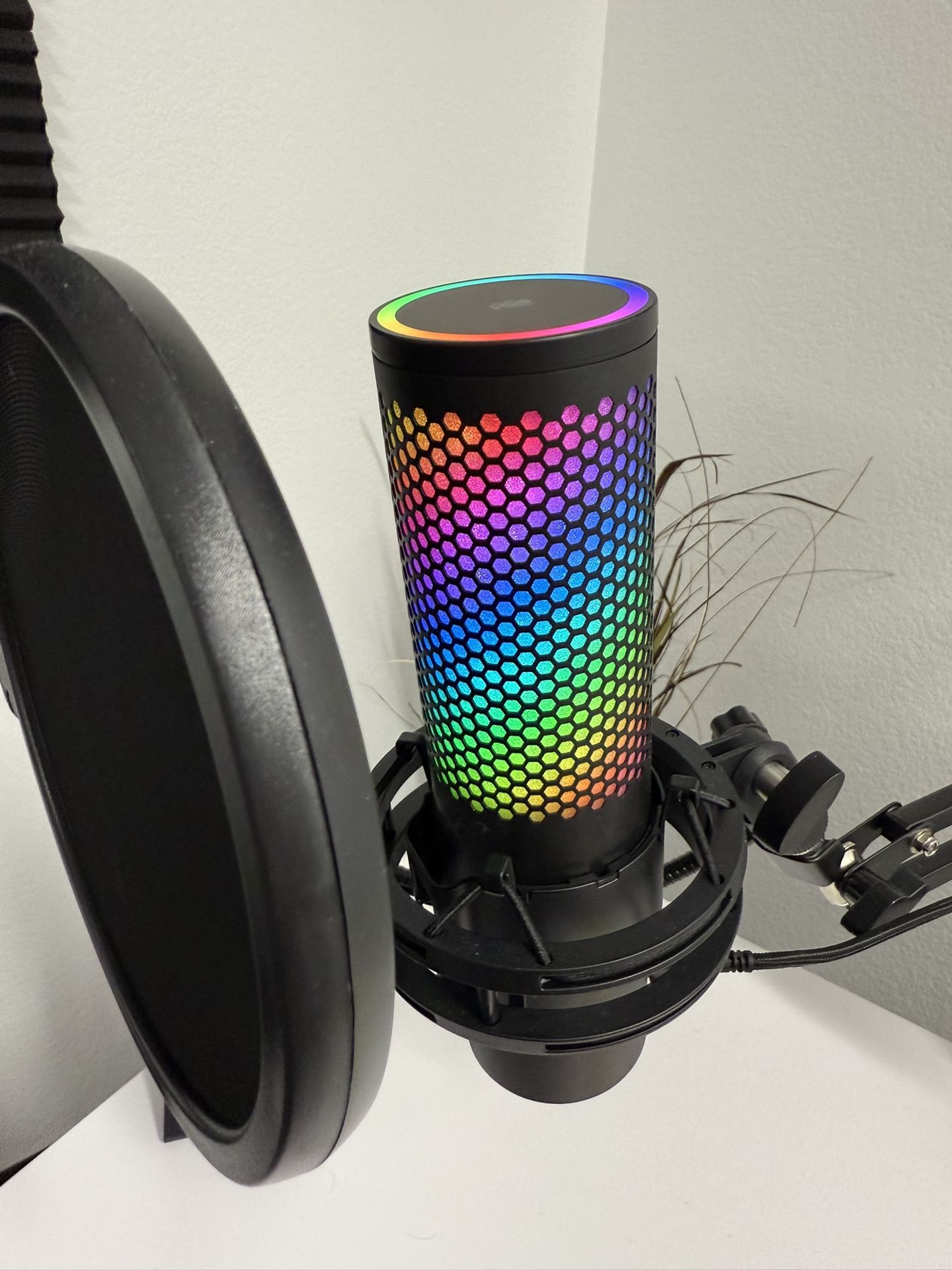 Pro Creator Audio Bundle – HyperX QuadCast S + OneOdio Headphones + Mic Arm + Pop Filter