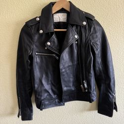 Zara Leather Jacket Size Extra Small