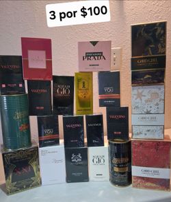 Perfumes any 3 for $100