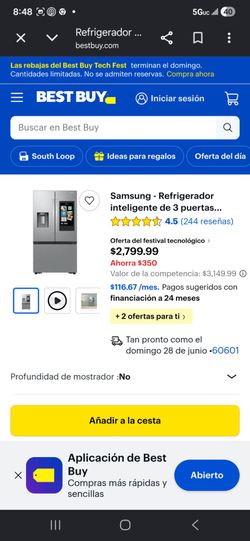 Refrigerador  samsung  hub