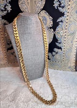 Gold plated 38" Cuban link