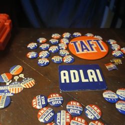 Vintage political pins