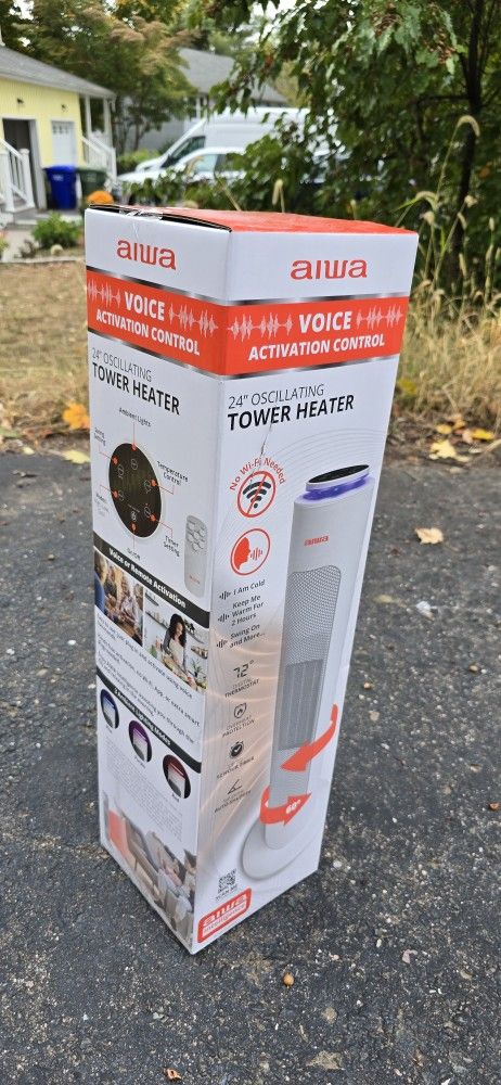 Aiwa Voice Activated Smart Oscillating Room Heater
