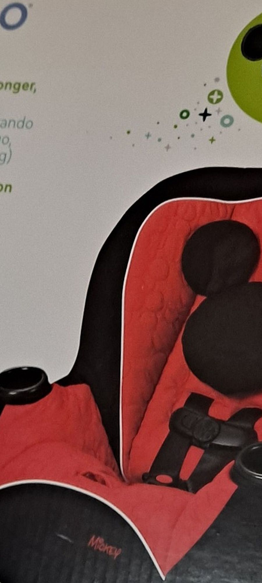 Disney Mickey Mouse Convertible Car Seat Rear Facing