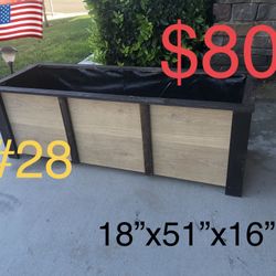 Wood Planters and Pots Bed Garden 