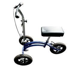 Knee Scooter All Terrain Steerable Blue w/ Hand Brakes Ret.$399 EUC