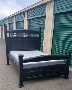 FULL BED FRAME WITH BOX SPRING