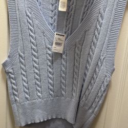 Baby Blue Knitted Vest