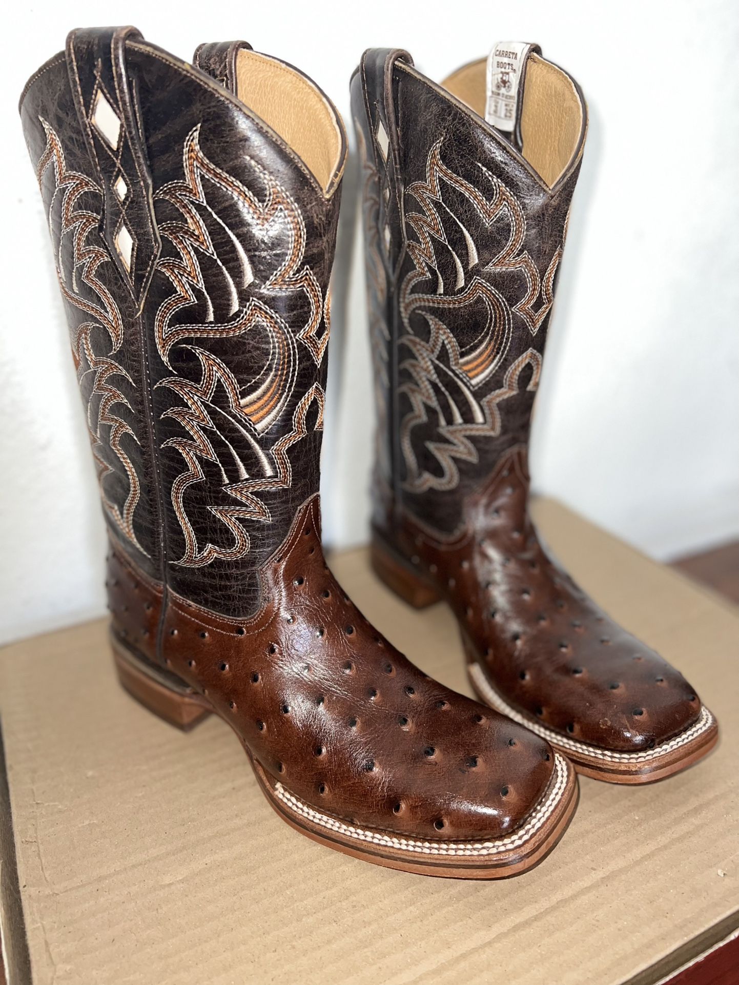 Men Full-Ostrich Boots
