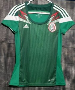 ADIDAS MEXICO  HOME JERSEY 2013-2014 WOMENS SIZE XS  100% AUTHENTIC 