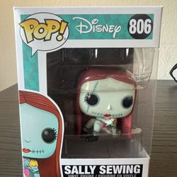 Sally Sewing Nightmare Before Christmas Funko Pop #806 Disney Movies NBC Horror