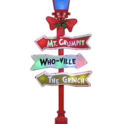 The Grinch LED Lamp Post