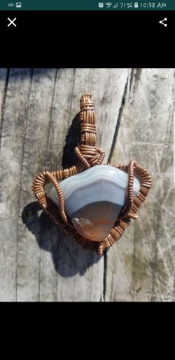 Handmade agate pendant