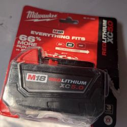 Milwaukee M18 18-Volt 5.0 Ah Lithium-Ion XC Extended Capacity Battery-Pack