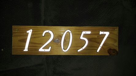 Custom home address plaques