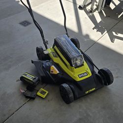 Ryobi 18" 40v push Lawn Mower