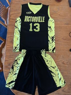 Child’s Athletic Neon Yellow / Black Tank Shirt & Shorts