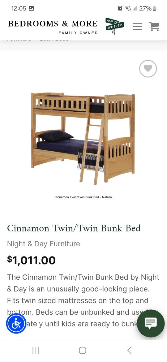 Wood Bunk Bed