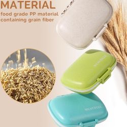 MEACOLIA 3 Pack 8 Compartments Travel Pill Organizer, Daily Pill Case Small Pill Box for Pocket Purse, Portable Pill Container Medicine Vitamin Organi