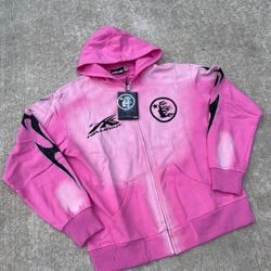 Pink Hellstar Zip Up NFC