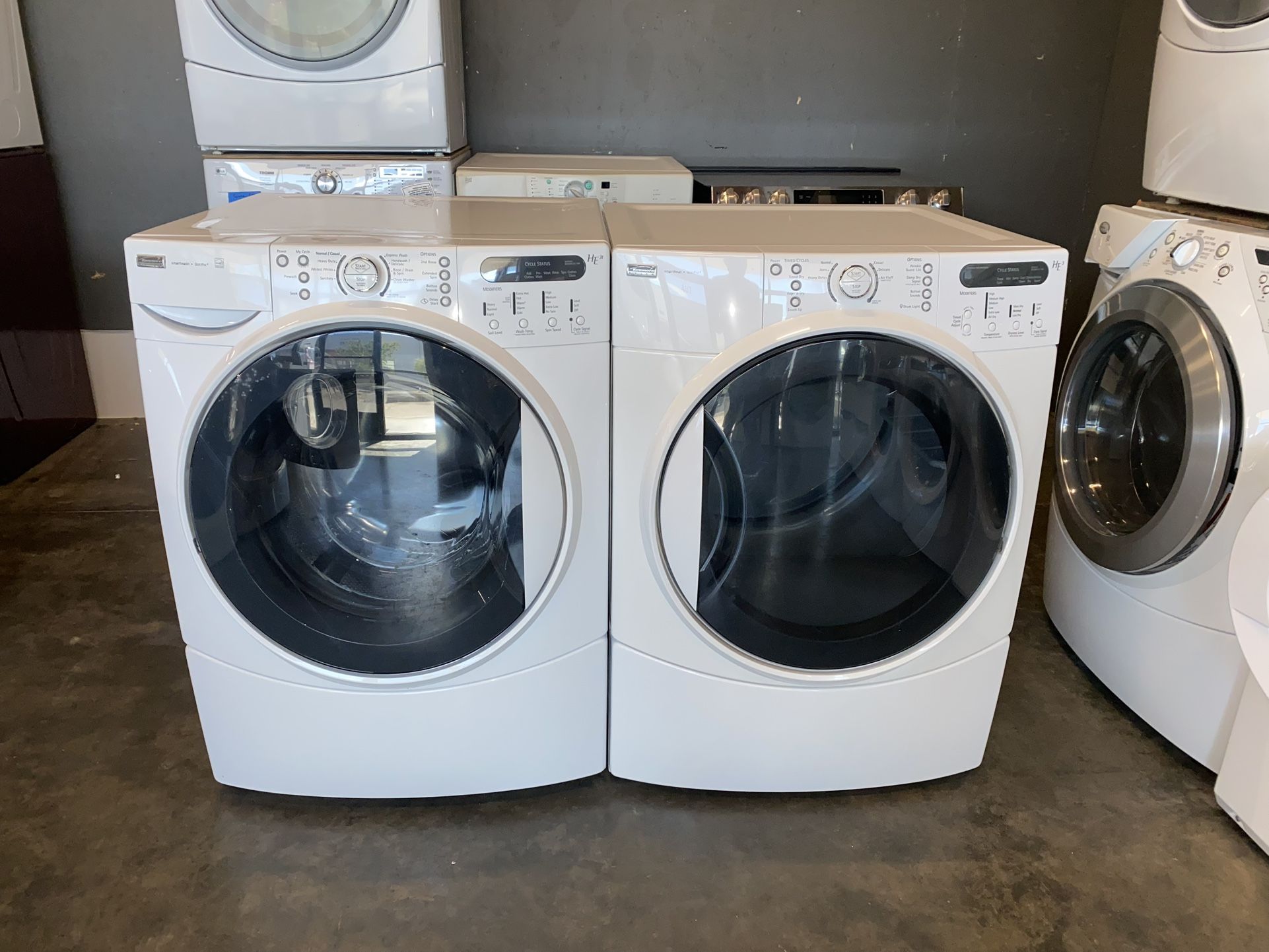 KENMORE XL CAPACITY WASHER DRYER ELECTRIC SET