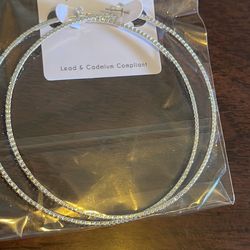 Silver hoop Earrings 