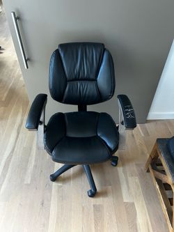 Black leather office co air