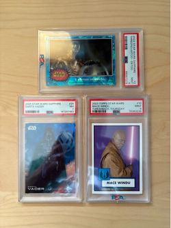 Star Wars PSA Graded Card Lot Vader Windu R2 3PO