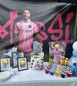 Large Messi Miami Banner