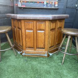 Bar And 3 Stools 