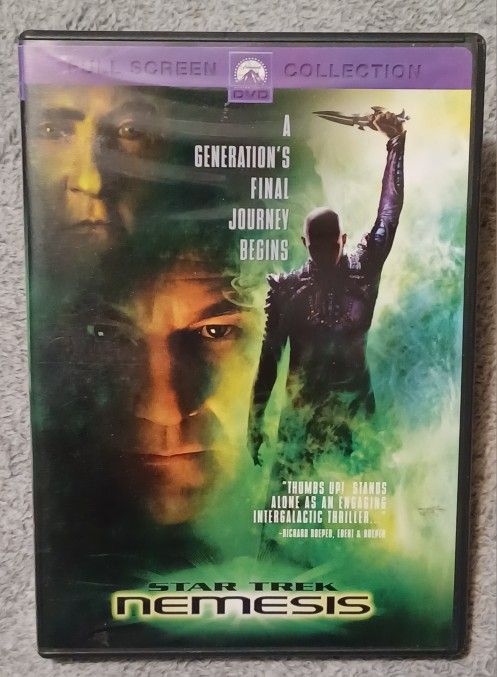 Star Trek Movie DVD Show Nemesis Space Final Journey Patrick Stewart