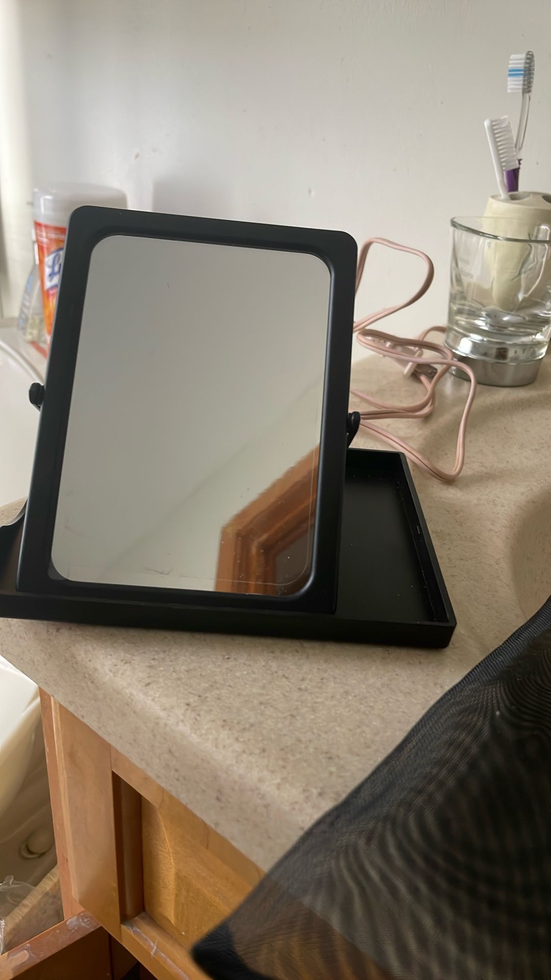 Portable Mirror Holder With Case