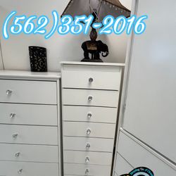 Paulina White Diamond Dresser New Chest 