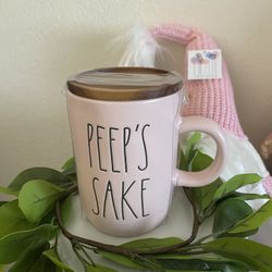 Easter Mug Peeps sake with coaster