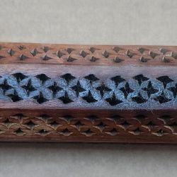 1 er Pc Wood Incense Burner HoldBox Ash Catcher Sticks 12" Design Burning Joss Brass Elephants Inlaid 

Brass Elephants Inlaid 