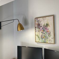 Wall Lamp Swing Arm With Picture Art 