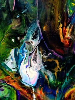 Very beautiful acrylic pours