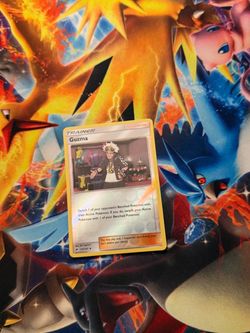 Pokemon Guzma reverse burning shadows card