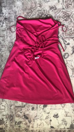 hot pink garage dress