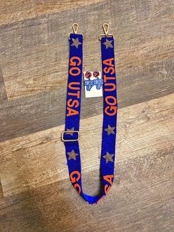 UTSA roadrunners beaded purse strap /earrings