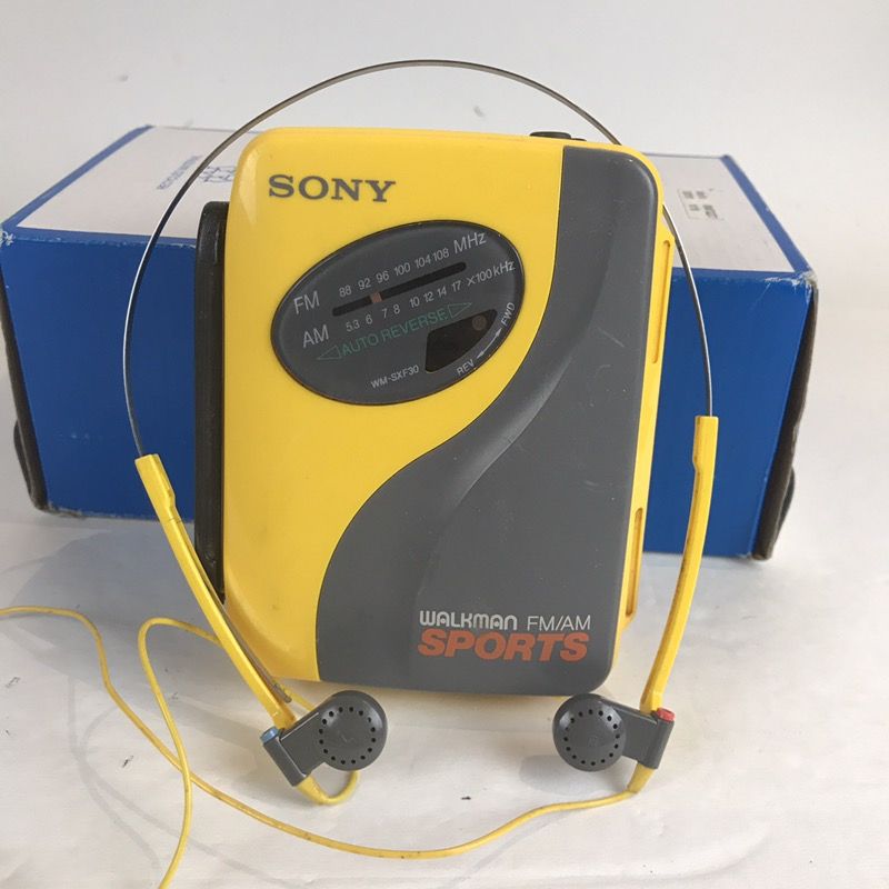 original sony walkman yellow