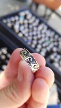 Waves. Sterling Silver 925 Ring. Size 5.75