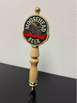 Moosehead vintage tap handle wood new