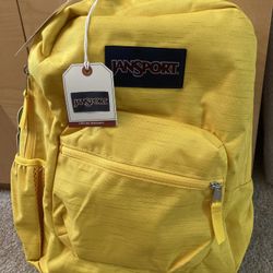 New With Tag Jansport Backpack-Crosstown Remix Yellow