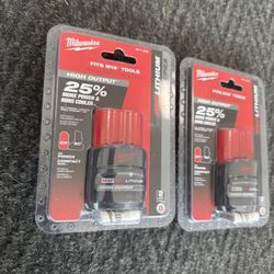 Milwaukee M12 High Output 2.5Amph Battery $30