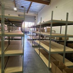 Warehouse Shelving Racks 4 ft W x 2 ft D Heavy Duty Steel Storage Rack Shelves Similar To Uline Delivery Available