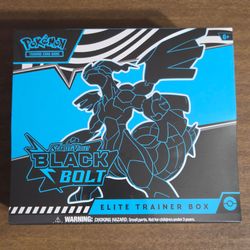 Pokemon Cards Scarlet and Violet Black Bolt Elite Trainer Box