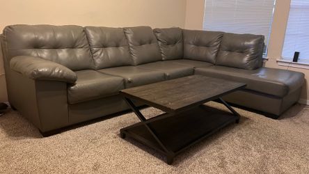 Sofa with table and bar seats